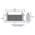~(4.2 lbs. 18X8X2)~ 16-Row Stacked Plate Trans Cooler Kit -6AN