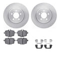 R1 Concepts Brake Rotor- Blank with Optimum Oe Pads Hdw Fits BMW 535i