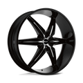 Wheel Pros Helo HE866 20X8.5 5X108/4.5 G-BLK/CHR 35MM HE86628503335