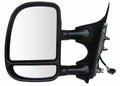 0005 FORD EXCURSION LH HEATED POWER FOLDAWAY OE MIRROR TXTRED BLK EXTENDABLE TOWING DUAL GLASS