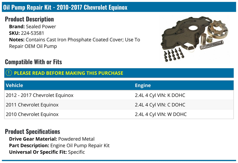 SEALED POWER auto part