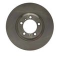 R1 17-23 Porsche Cayenne Right Front Drilled & Slotted Black Brake Rotor