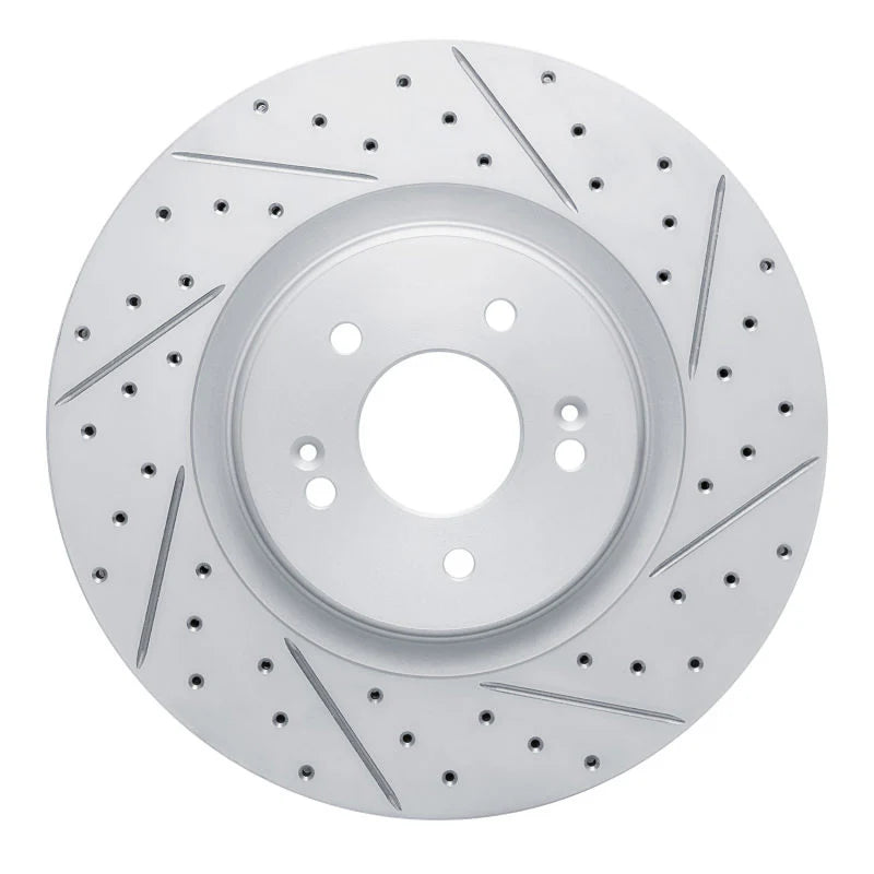 R1 21-26 Hyundai Sonata Front Right Drilled & Slotted Geoperformance Rotor