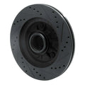 R1 97-99 Ford F-150 2WD Front Left Slotted Black Brake Rotor