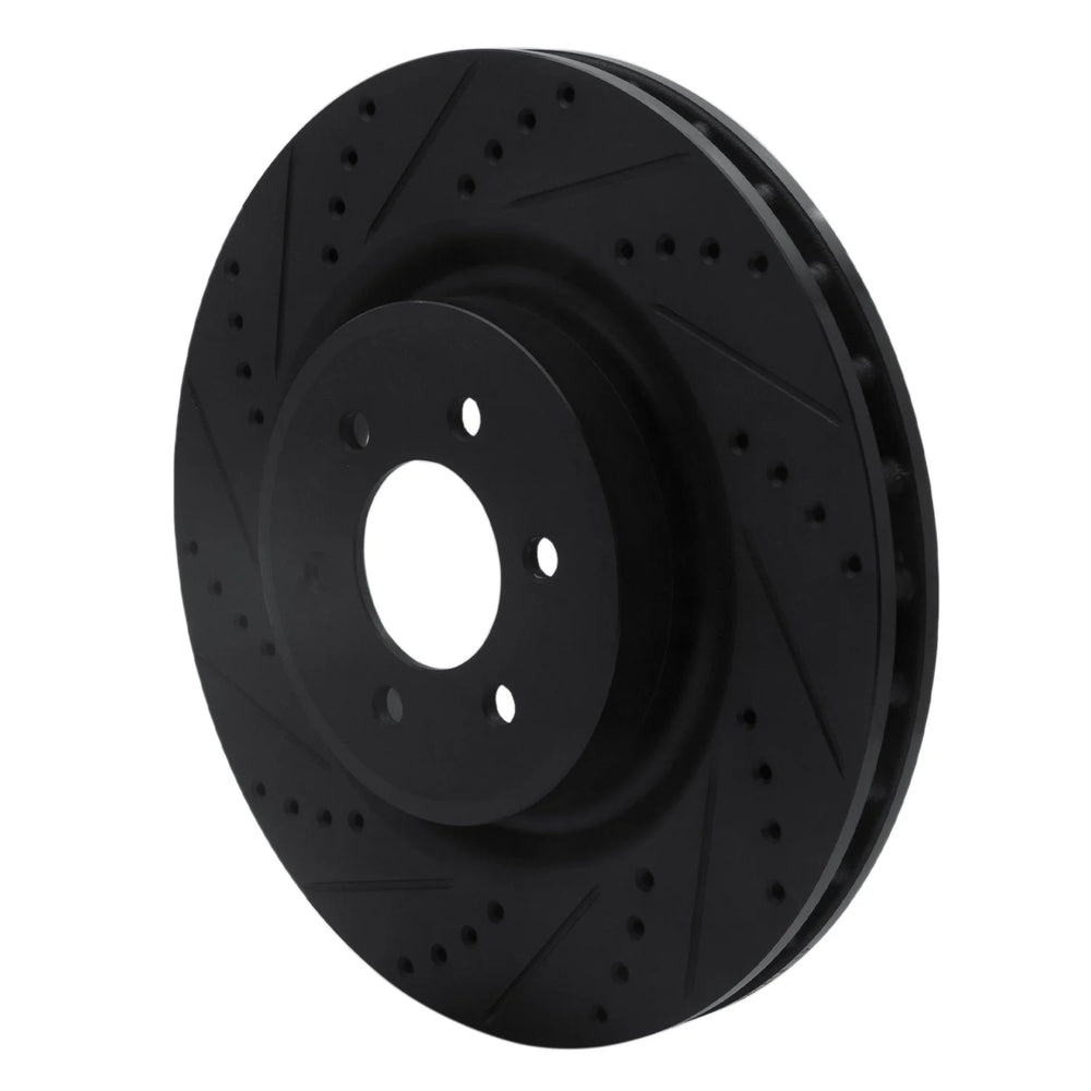 R1 03-17 Dodge Viper Front Left Drilled & Slotted Silver Brake Rotor