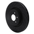 R1 03-17 Dodge Viper Front Left Drilled & Slotted Silver Brake Rotor