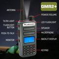 Rugged Radios ENDURO Moto Kit w/ GMR2 PLUS - GMRS Radio and Hand Mic