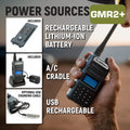 Rugged Radios ENDURO Moto Kit w/ GMR2 PLUS - GMRS Radio and Hand Mic