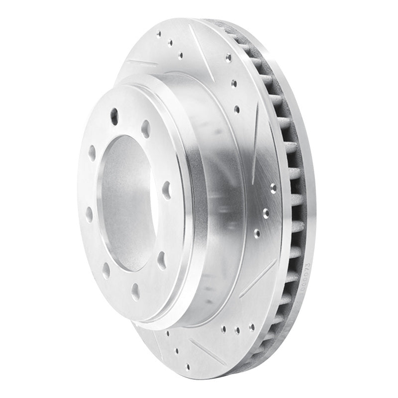 DFC 08-25 Ford E-250 Rear Right Drilled & Slotted Silver Brake Rotor