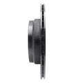 R1 10-12 Land Rover Range Rover Rear Right Drilled & Slotted Black Brake Rotor