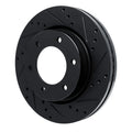 R1 19-25 Ford BRONCO Front Right Drilled & Slotted Black Brake Rotor
