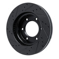 R1 19-25 Ford BRONCO Front Right Drilled & Slotted Black Brake Rotor