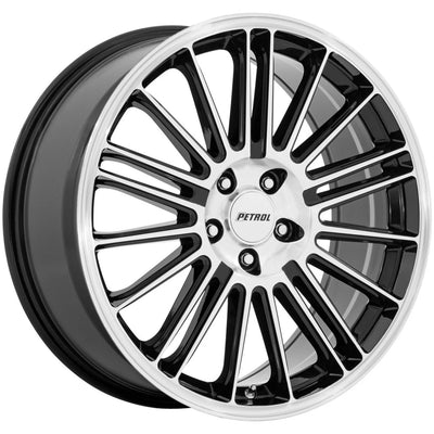 PE001 18X8 5X112 G-BLK MACH 40MM