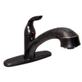KITCHEN FAUCET W/ SPRAY 8IN HYBRID 1 LEVER CERAMIC DISC RUBBED BRONZE