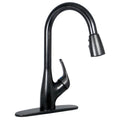 KITCHEN FAUCET W/ SPRAY 8IN HYBRID 1 LEVER CERAMIC DISC RUBBED BRONZE