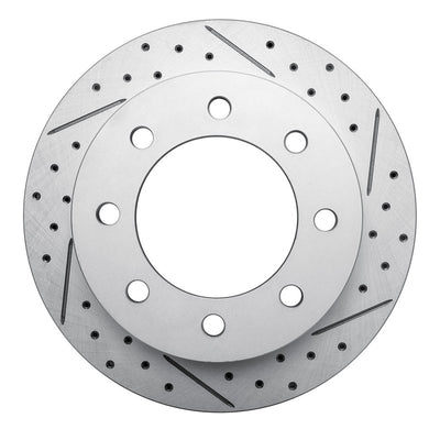 DFC 99-20 Chevrolet Silverado 1500 Hd Rear Right Drilled & Slotted Geoperformance Rotor