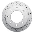 DFC 99-20 Chevrolet Silverado 1500 Hd Rear Right Drilled & Slotted Geoperformance Rotor