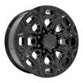 20 IN REPLICA WHEEL FITS CHEVROLET SILVERADO 2500/3500 CV64A BLACK 20X8.5