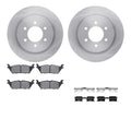 DFC 18-21 Ford F-150 Rear Rotors with 5000 Advanced Brake Pads w/Hardware