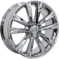 19 IN REPLICA WHEEL LX24 FITS LEXUS RX RIM 19X7.5 CHROME WHEEL