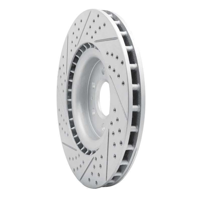 R1 04-11 Cadillac Cts Front Right Drilled & Slotted Geo-Carbon Rotor