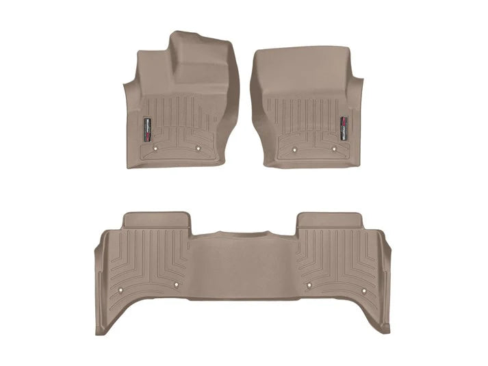 WeatherTech Tan Front and Rear Floorliners Fits -20-22 Range Rover 45480-1-9