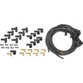 PLUG WIRE KIT 90D PLUG HEI/POINTS ENDS CUT TO FIT BLK W/WHITE TRACERS