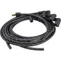 PLUG WIRE KIT 90D PLUG HEI/POINTS ENDS CUT TO FIT BLK W/WHITE TRACERS