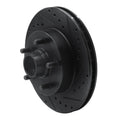 R1 88-91 Chevrolet C1500 Front Right Drilled & Slotted Black Brake Rotor