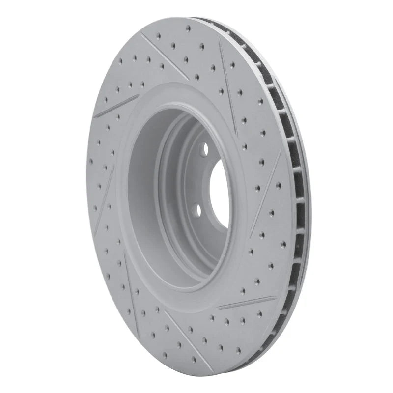 DFC 07-08 BMW Alpina B7 Rear Left Drilled & Slotted Geoperformance Rotor