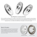 R1 Concepts Brake Rotor- Slotted - Silver Fits Toyota MR2