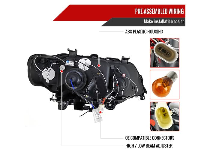 X5 HALO LED PROJECTOR HEADLIGHT SMO