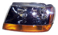 Left Headlight w/o Headlamp Leveling Device for 99-02 Jeep WJ Grand Cherokee Crown Automotive