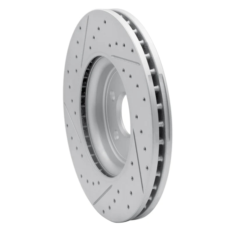R1 17-19 Jaguar F-Pace Front Right Drilled & Slotted Geoperformance Rotor