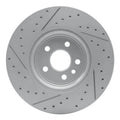 R1 17-19 Jaguar F-Pace Front Right Drilled & Slotted Geoperformance Rotor