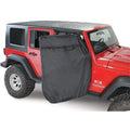Door Jackets for Full Steel Doors Black Jeep 76-17 CJ7 AND Wrangler; 2-Dr 4-Dr Each storage jacket holds one full hard door