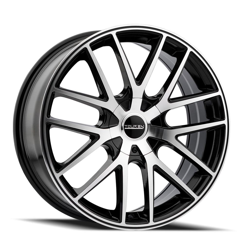 ~(36 lbs. 20X20X9)~ TR60 (3260) BLACK/MACHINED FACE/BLACK RING 18X8 5-127 40MM 72.62MM