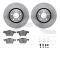R1 Concepts Brake Rotor- Blank with Optimum Oe Pads Hdw Fits Volvo S60