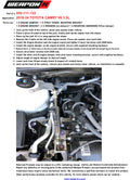 Weapon R 2018 Toyota Camry 3.5L Gun Metal Engine Torque Damper Kit
