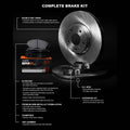 R1 Concepts Brake Rotor- Blank with Optimum Oe Pads Hdw Fits Dodge Durango