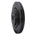 R1 07-21 Lexus LS460 Left Front Drilled Black Brake Rotor