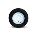 ST205/75R14 MOUNTED ON WHITE MODULAR 14X6 5X4.5 LOAD RATING: C 6PLY RATED 1760 LBS