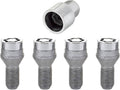 McGard Wheel Lock Bolt Set - 4pk. (Cone Seat) M12X1.25 / 17mm Hex / 22.0mm Shank Length - Chrome
