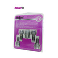 McGard Wheel Lock Bolt Set - 4pk. (Cone Seat) M12X1.25 / 17mm Hex / 22.0mm Shank Length - Chrome