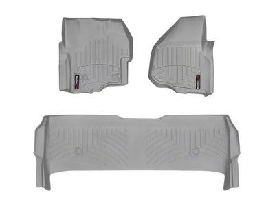 WeatherTech Grey Front and Rear Floorliners Fits -20-16 F-250 F-350 F-450 F-550 465841-463052