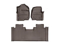 WeatherTech Cocoa Front and Rear Floorliners Fits -20-24 F-250 F-350 F-450 F-550 4710121-476973