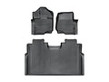 WeatherTech Black Front and Rear Floorliners for Vinyl Floors Fits -21-24 F-150 446971V-446974