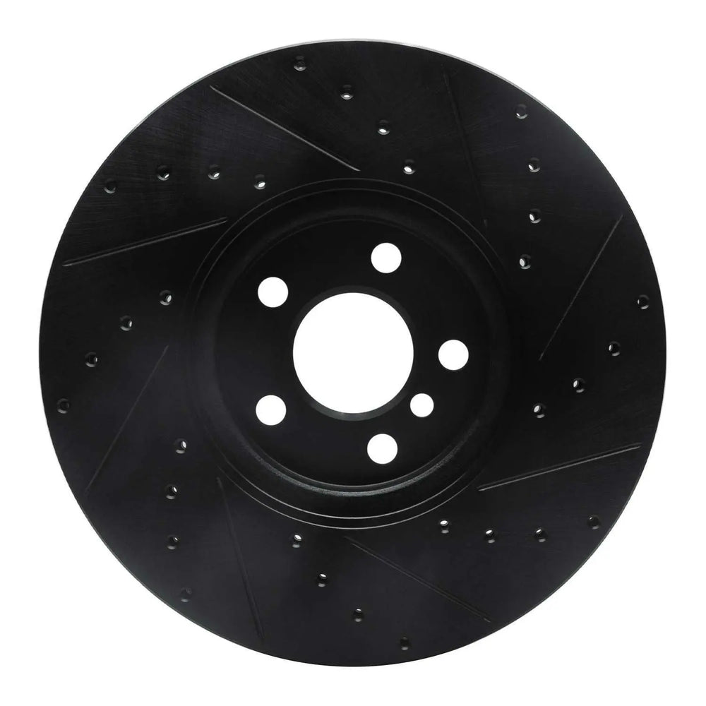 R1 15-19 Mini Cooper (Excl Clubman) Front Left Drilled Black Brake Rotor