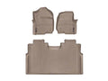 WeatherTech Tan Front and Rear Floorliners Fits -20-26 F-250 F-350 F-450 F-550 4510121-456974