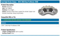 BRAKE CALIPER & BRACKET